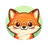Cute flat cartoon raccoon face avatar icon with friendly expression for reviews section